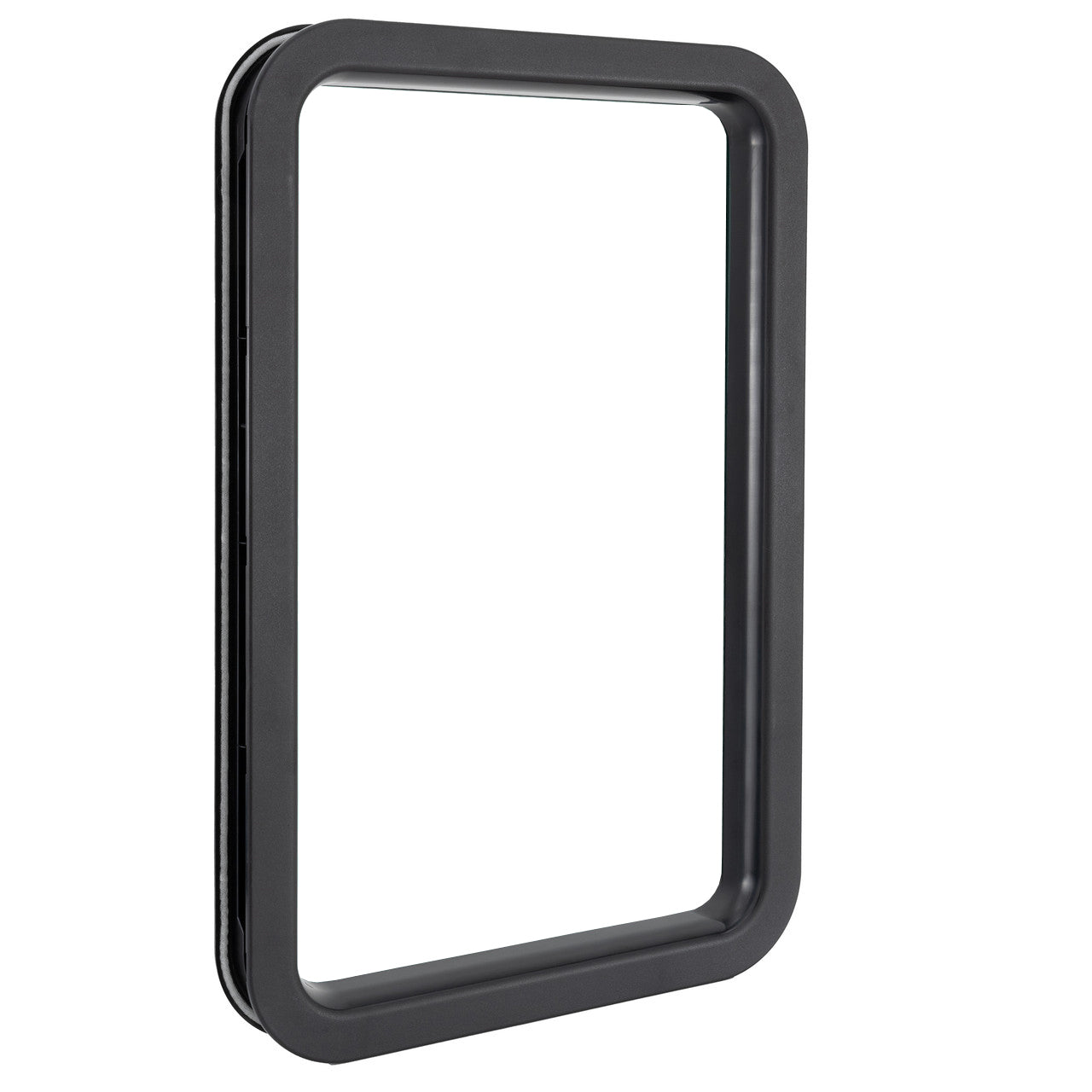 RV Entry Door Window Only (No Glass) 16"W x 25"H Black