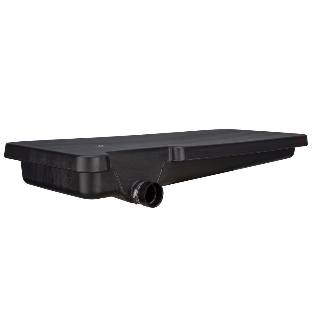 40 Gallon Black Waste Water RV Holding Tank Left Side Drain 63" x 25" x  9 1/4"