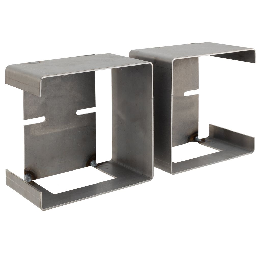 Steel Trailer Square Tail Light Mounting Boxes | Set of 2