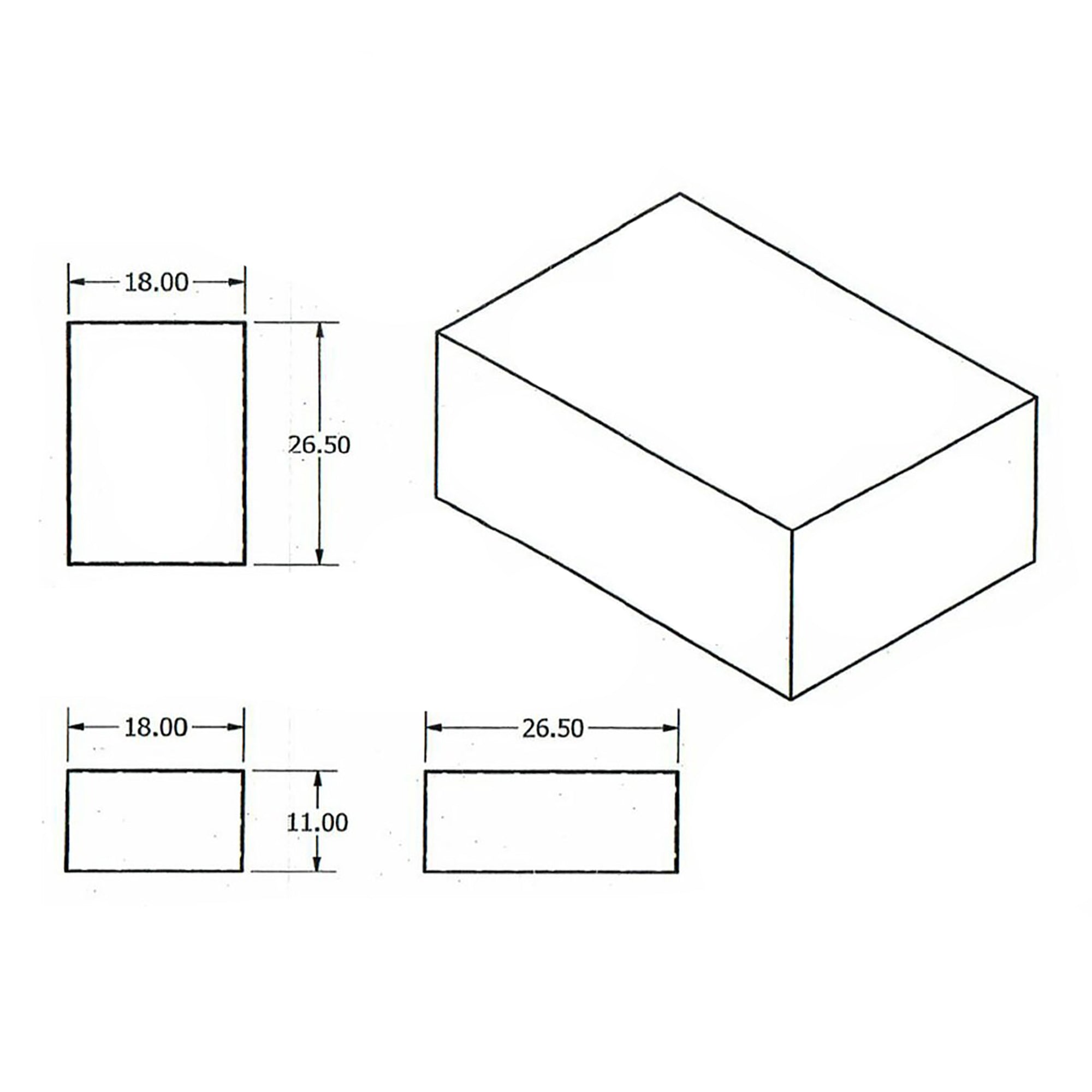 Alpha 21 Gallon 26.5" x 18" x 11" Fresh Water Tank VR182611W
