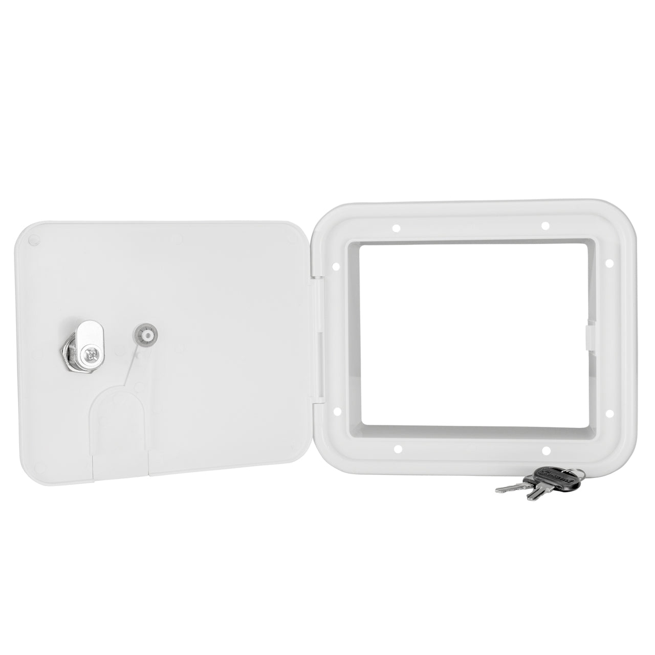 RV Lockable Power Cord/Water Inlet Hatch