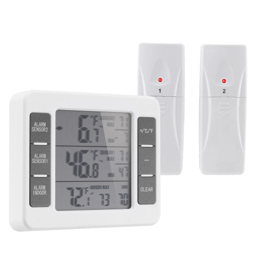 Wireless RV Refrigerator Thermometer with Alarm