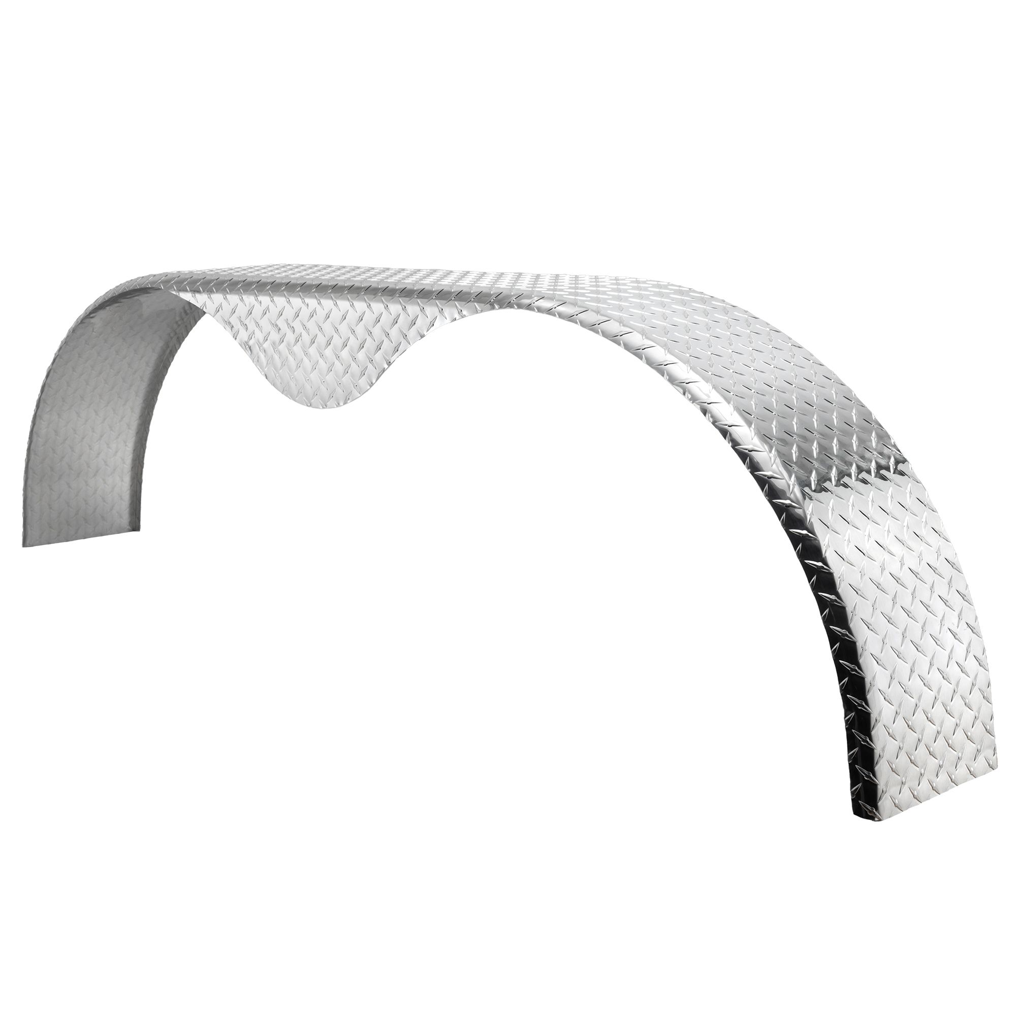 Aluminum Diamond Plate Trailer Fenders Tandem Axle 72" x 18" x 10 3/4"