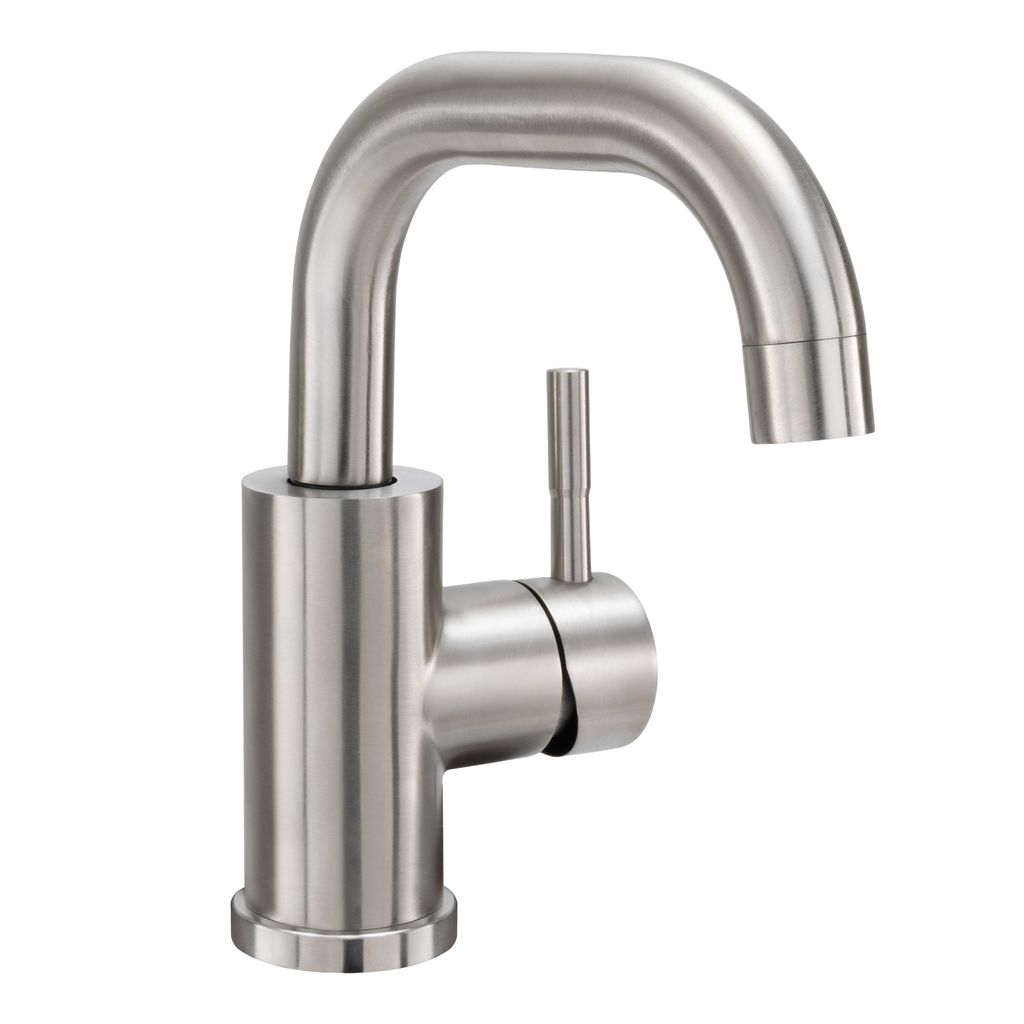 RV Bathroom Faucet with Single Lever Handle Brushed Nickel