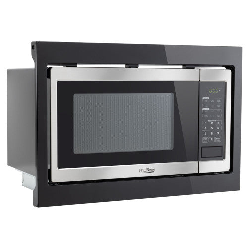 High Pointe RV Microwave Black 1.0 cu. ft. Flatbed Design