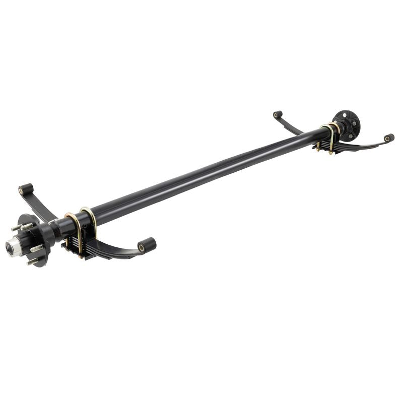 Lippert 3,500 lb Straight Idler Trailer Axle - 74" Hub Face, 60" Spring Center, 5 Lug, with Leaf Springs