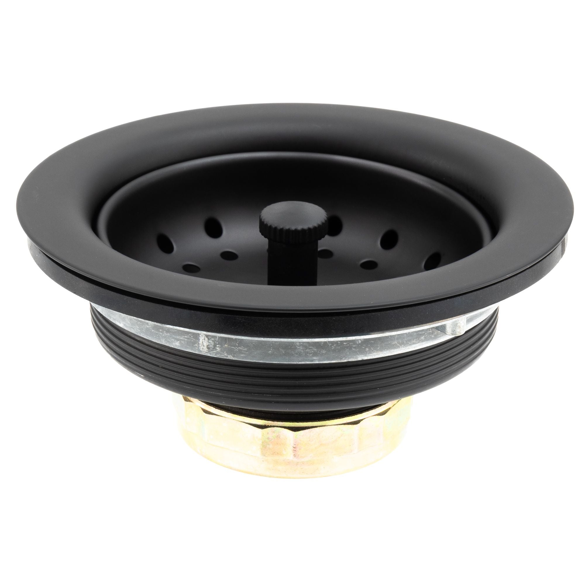 RV Drain with Strainer for 3 ½" Sink Drain Matte Black