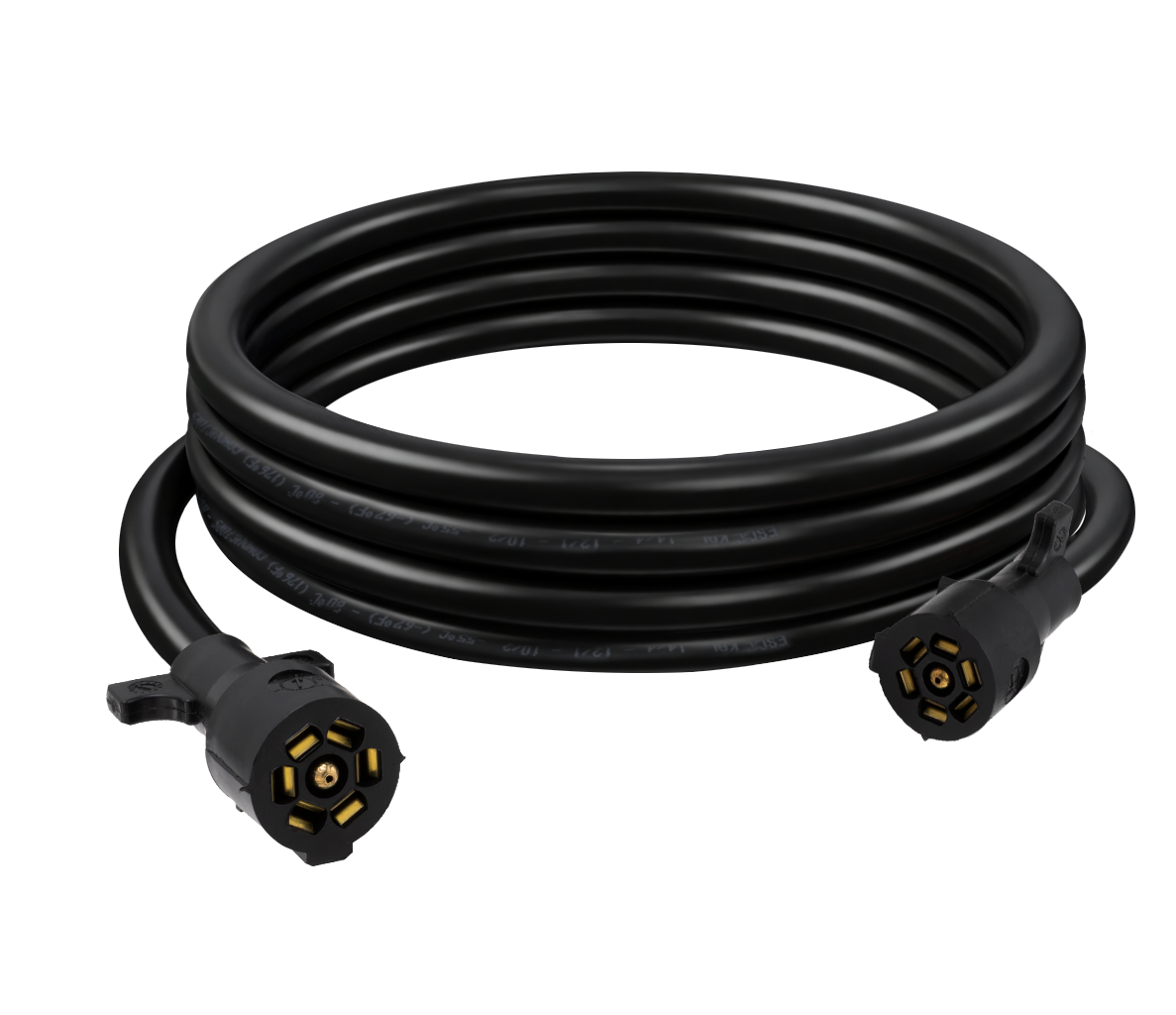 7-Way Trailer Plug Cord 12' Double Ended