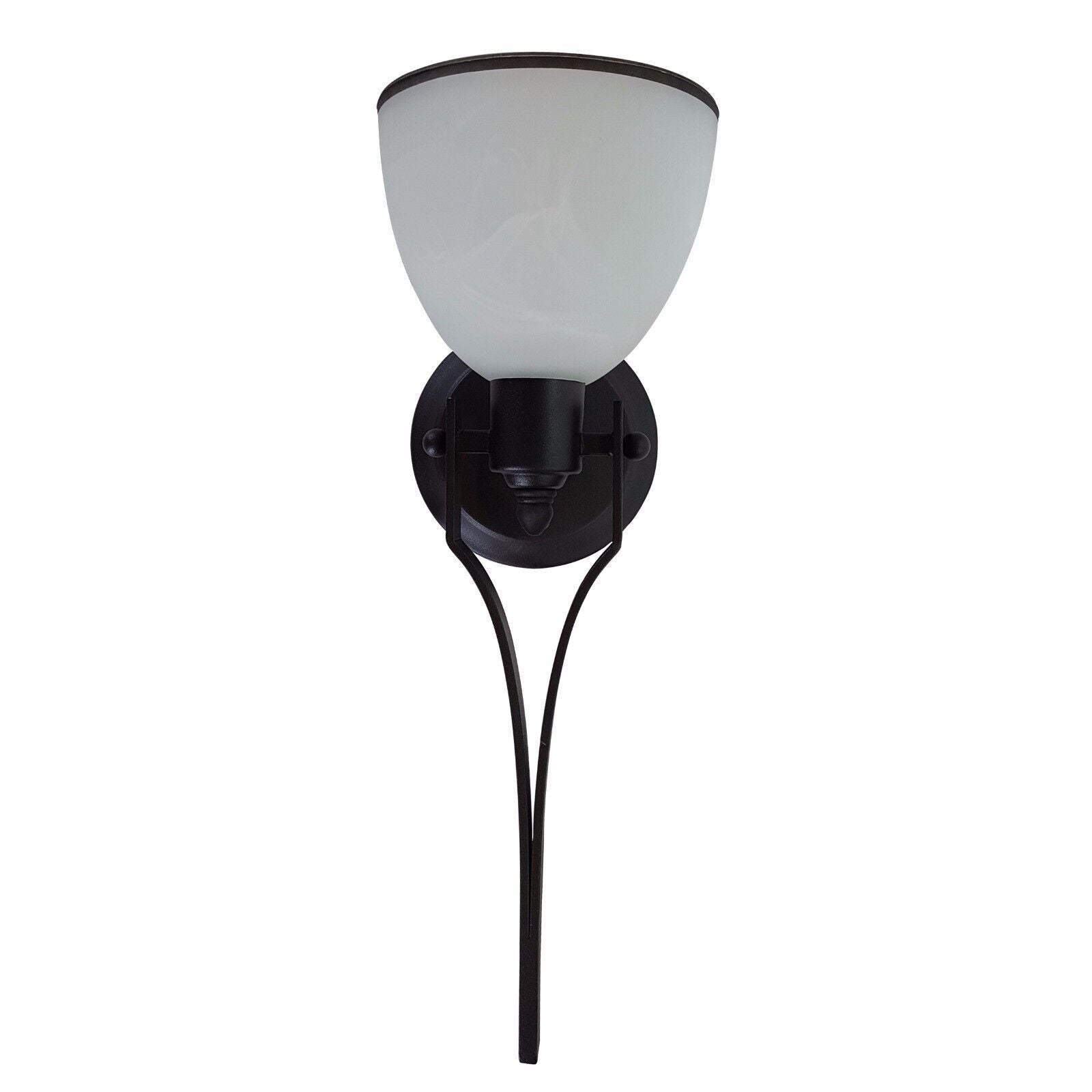 RV Wall Sconce LED Light with Cloud Pattern Glass