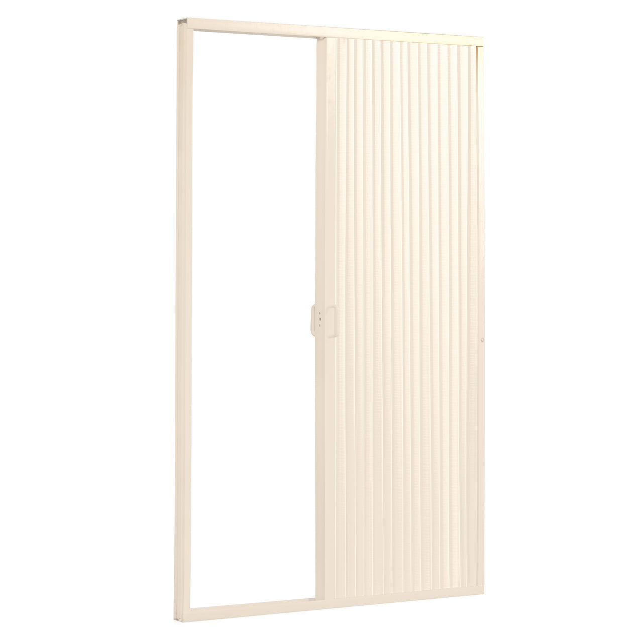 Pleated Folding RV Shower Doors Ivory